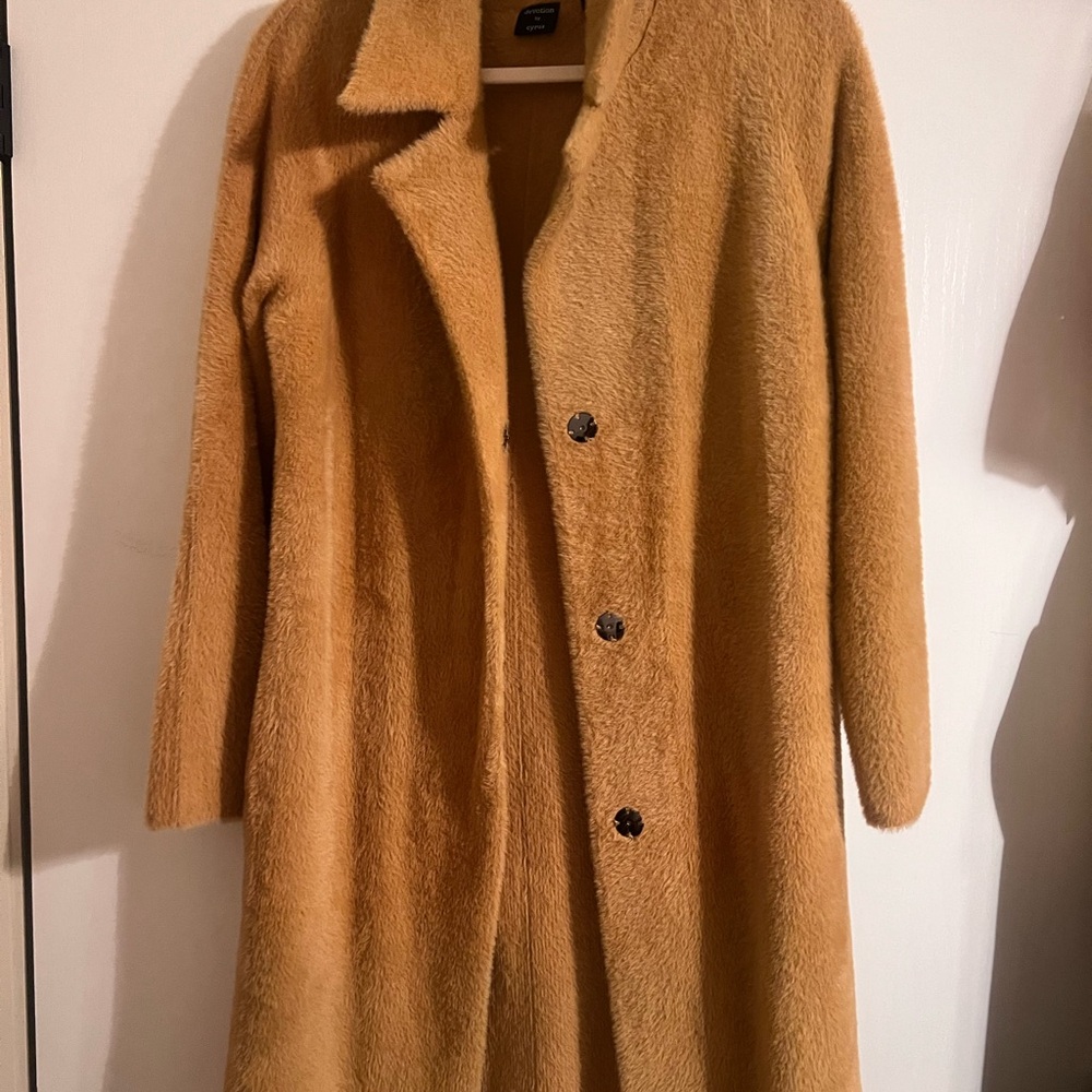 Cyrus Women's Camel Teddy Jacket